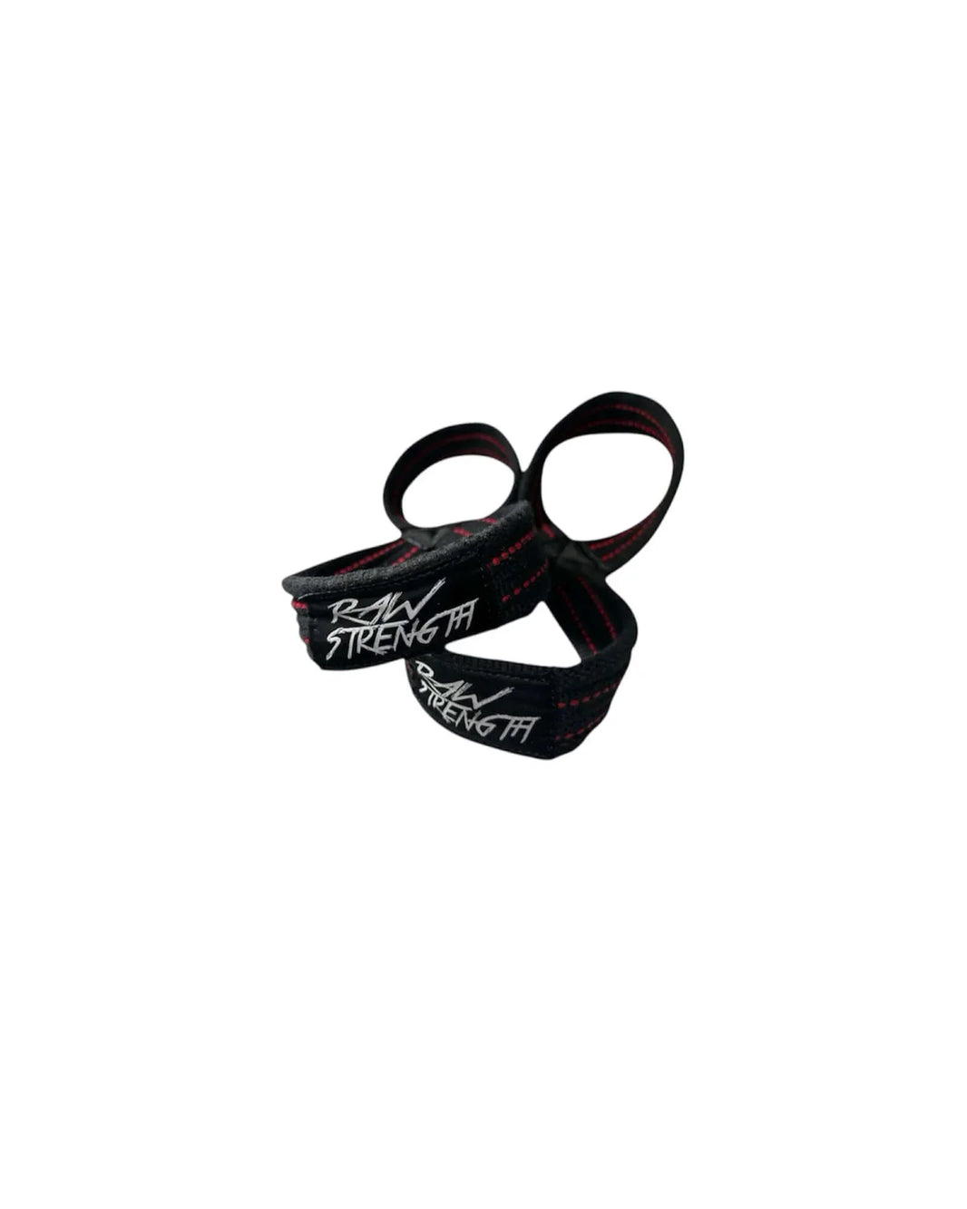 Raw Strength Figure 8 Lifting Straps - Black and White - Raw Strength Apparel
