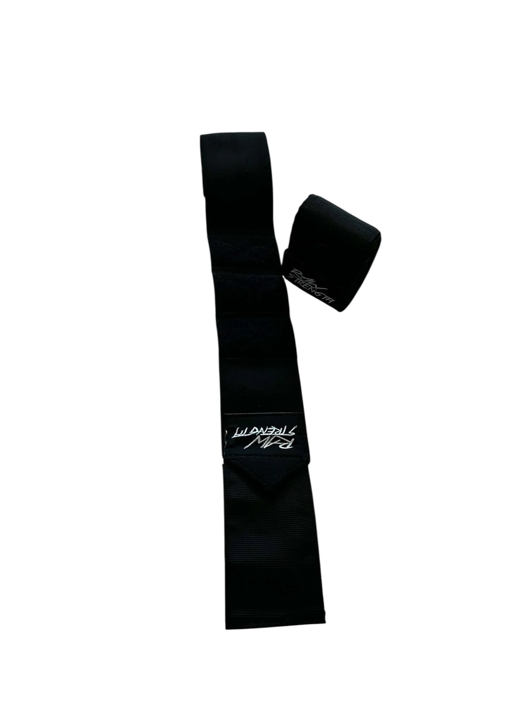 Stronger than all Gripper Wrist Wraps All Black - Raw Strength Apparel